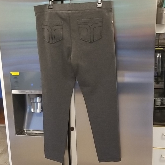 💕TRINA TURK💕 Jegging Pants Heather Charcoal Grey - Picture 4 of 11